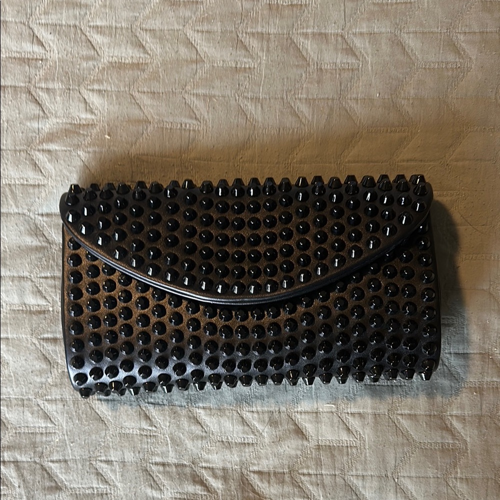 Studded Black Clutch